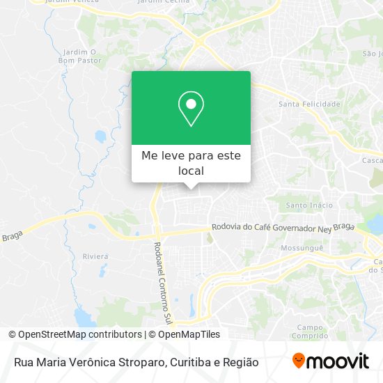 Rua Maria Verônica Stroparo mapa