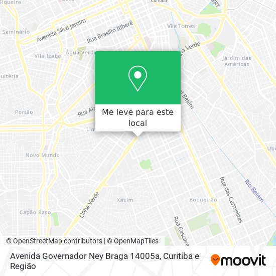 Avenida Governador Ney Braga 14005a mapa