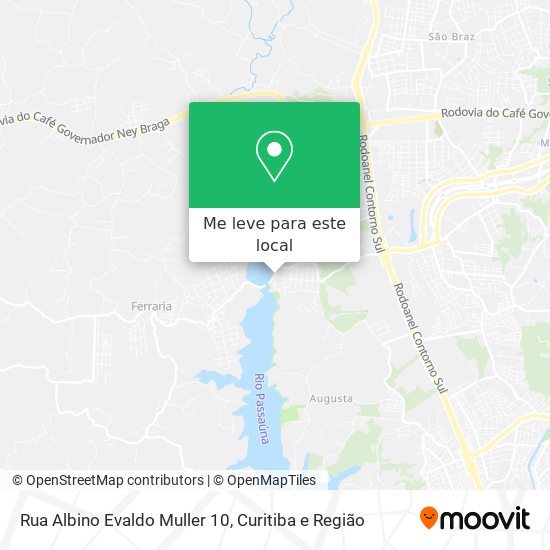 Rua Albino Evaldo Muller 10 mapa