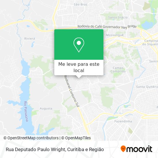 Rua Deputado Paulo Wright mapa