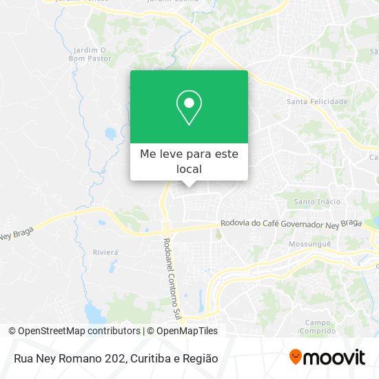 Rua Ney Romano 202 mapa