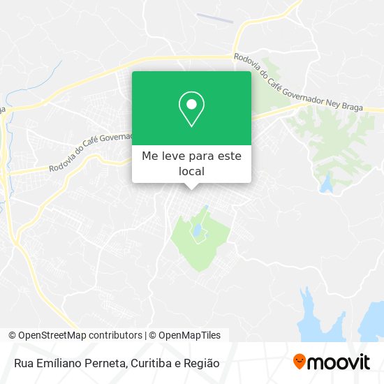 Rua Emíliano Perneta mapa