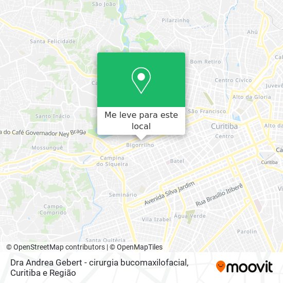 Dra Andrea Gebert - cirurgia bucomaxilofacial mapa