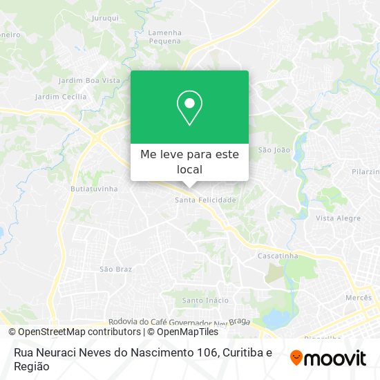 Rua Neuraci Neves do Nascimento 106 mapa