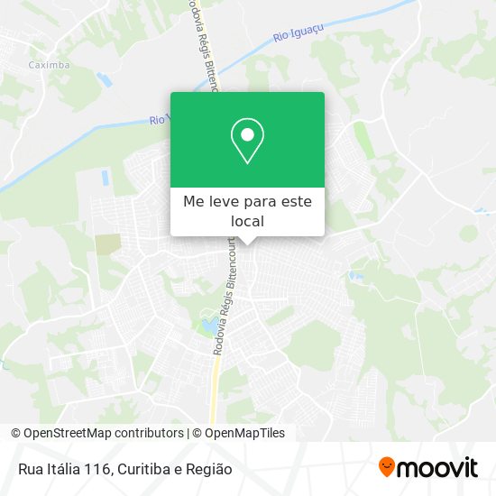 Rua Itália 116 mapa