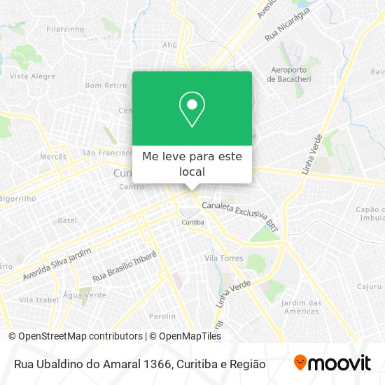 Rua Ubaldino do Amaral 1366 mapa