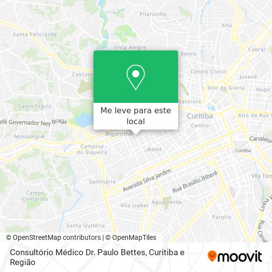 Consultório Médico Dr. Paulo Bettes mapa