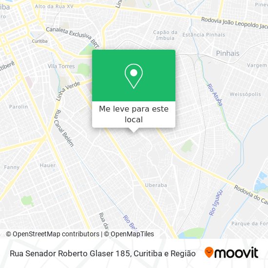 Rua Senador Roberto Glaser 185 mapa