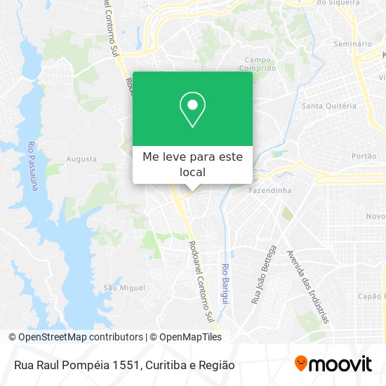 Rua Raul Pompéia 1551 mapa