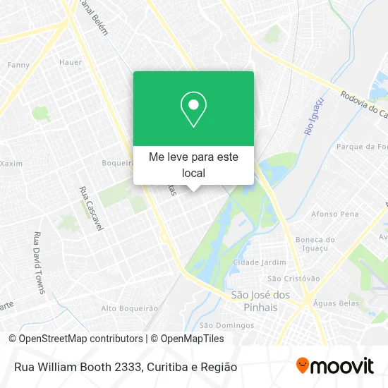 Rua William Booth 2333 mapa