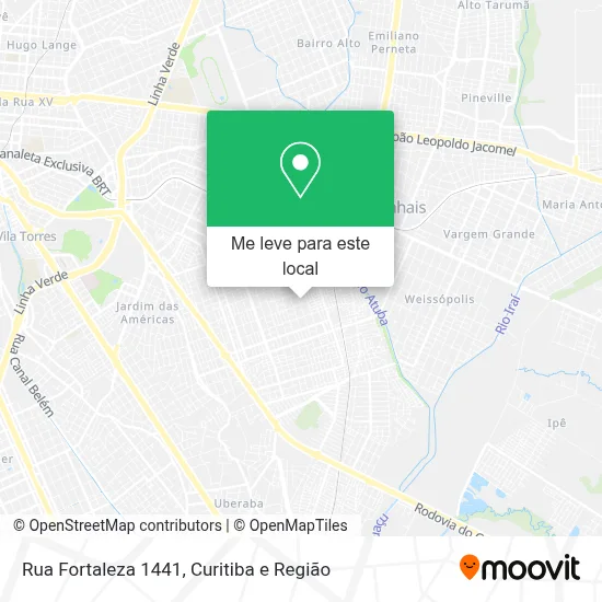 Rua Fortaleza 1441 mapa