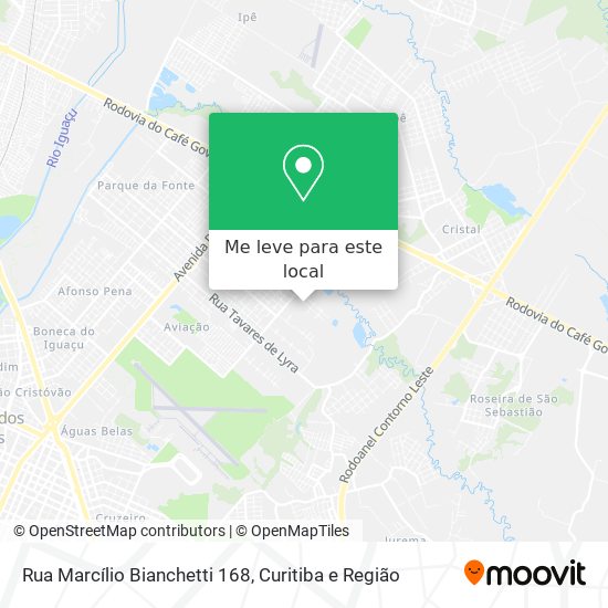 Rua Marcílio Bianchetti 168 mapa