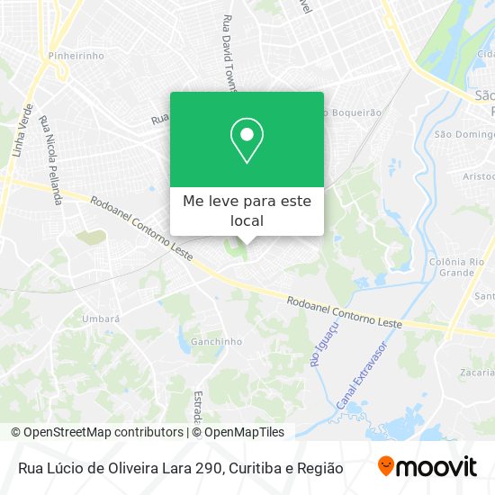 Rua Lúcio de Oliveira Lara 290 mapa