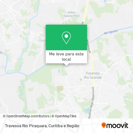 Travessa Rio Piraquara mapa