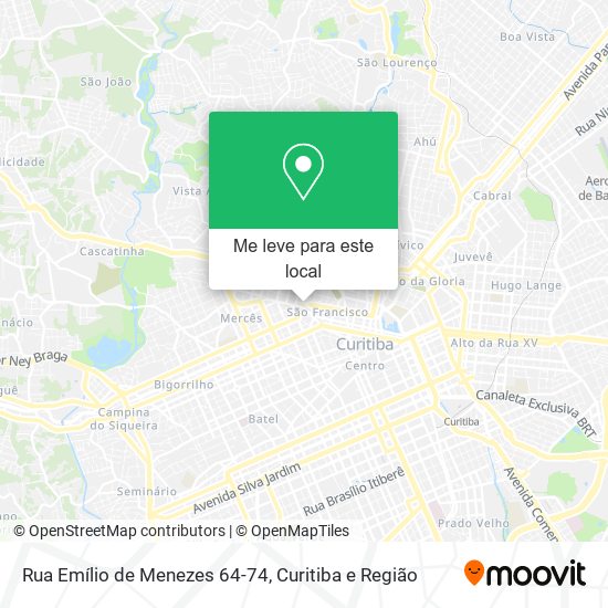 Rua Emílio de Menezes 64-74 mapa