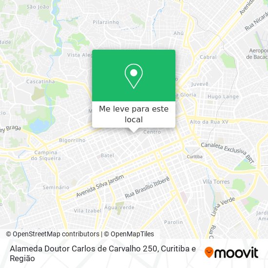 Alameda Doutor Carlos de Carvalho 250 mapa