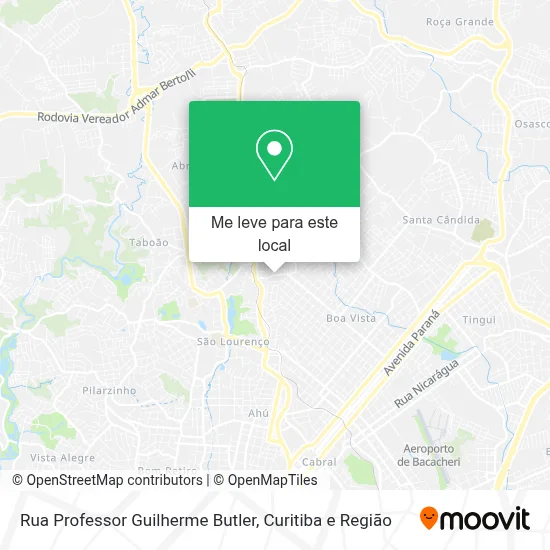 Rua Professor Guilherme Butler mapa