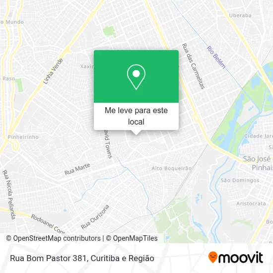 Rua Bom Pastor 381 mapa