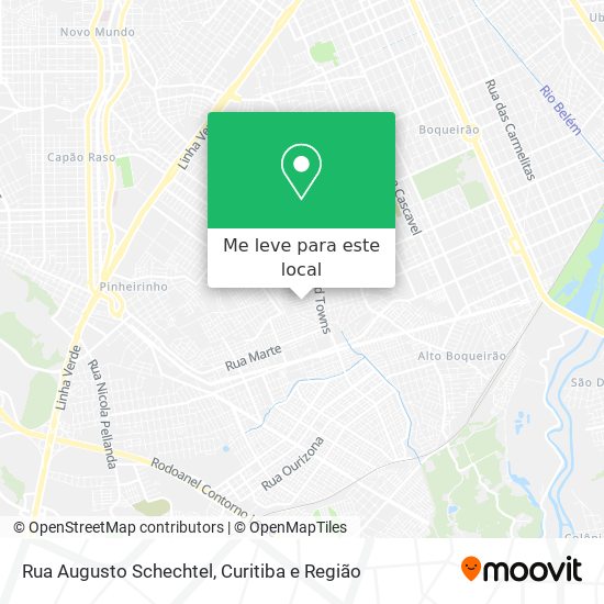 Rua Augusto Schechtel mapa