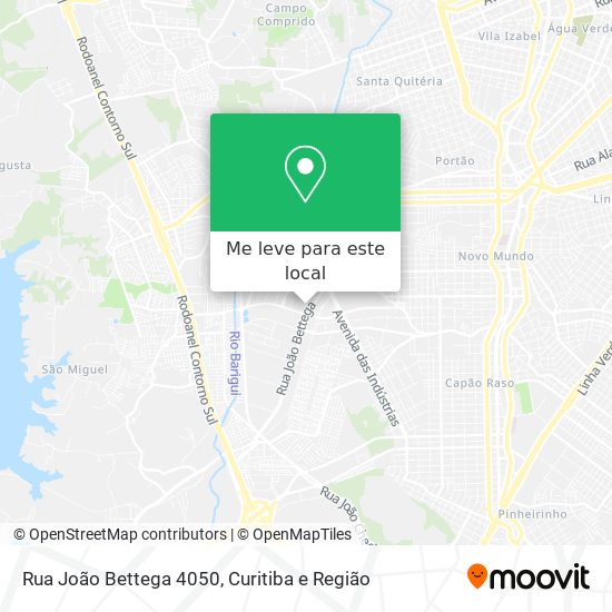 Rua João Bettega 4050 mapa