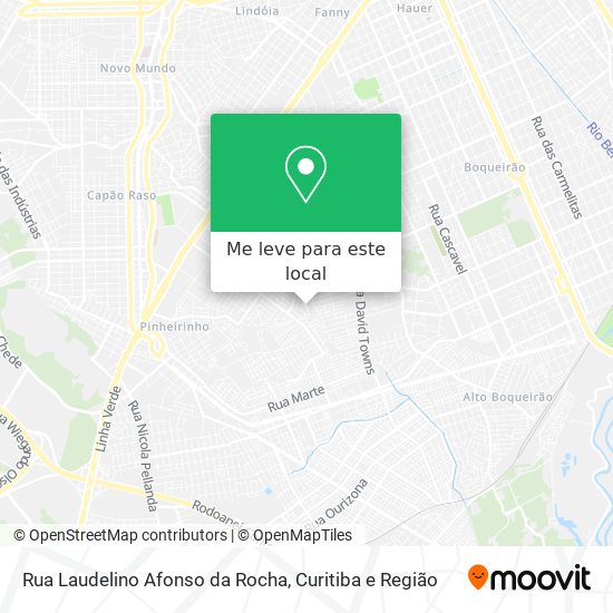 Rua Laudelino Afonso da Rocha mapa