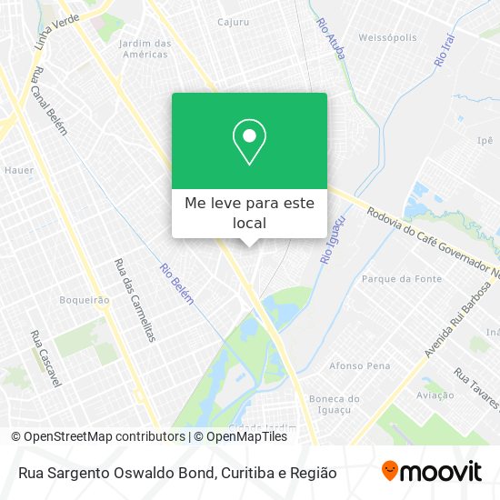 Rua Sargento Oswaldo Bond mapa