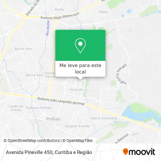 Avenida Pineville 450 mapa
