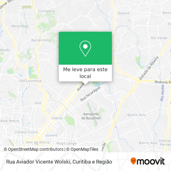 Rua Aviador Vicente Wolski mapa