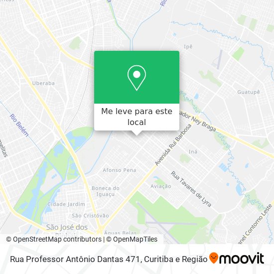 Rua Professor Antônio Dantas 471 mapa