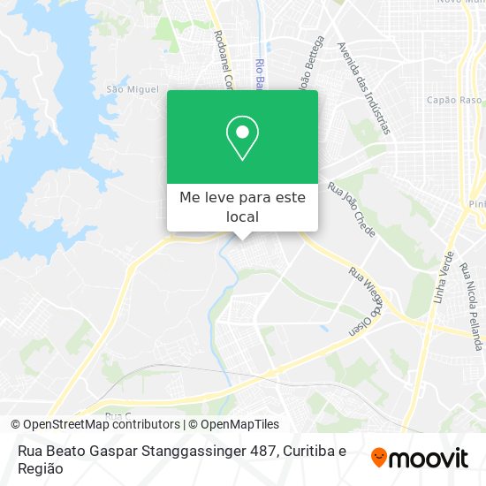 Rua Beato Gaspar Stanggassinger 487 mapa
