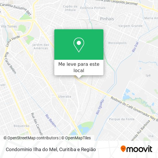 Condomínio Ilha do Mel mapa