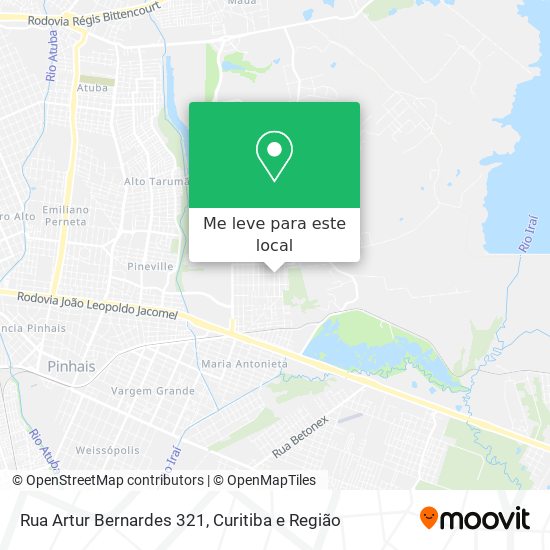 Rua Artur Bernardes 321 mapa