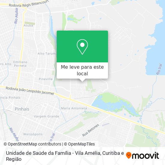 Unidade de Saúde da Família - Vila Amélia mapa