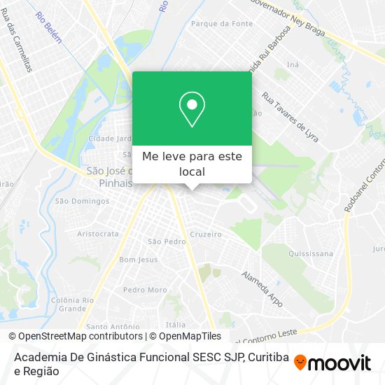 Academia De Ginástica Funcional SESC SJP mapa