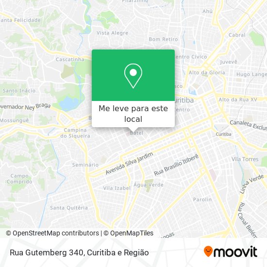 Rua Gutemberg 340 mapa