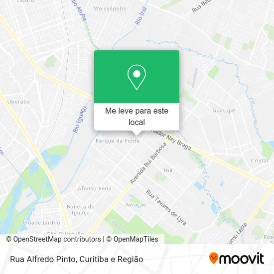 Rua Alfredo Pinto mapa
