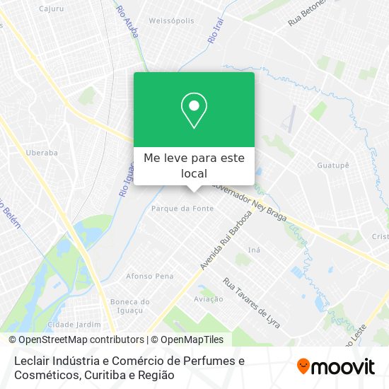 Leclair Indústria e Comércio de Perfumes e Cosméticos mapa