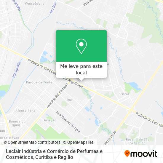 Leclair Indústria e Comércio de Perfumes e Cosméticos mapa
