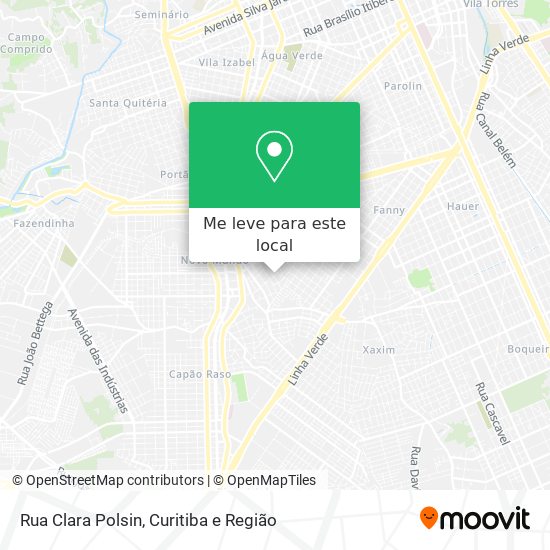 Rua Clara Polsin mapa