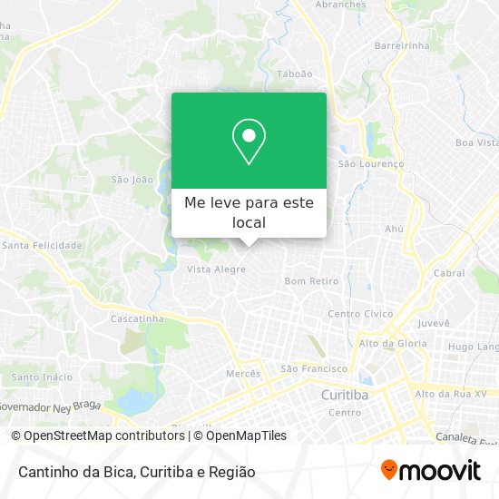 Cantinho da Bica mapa