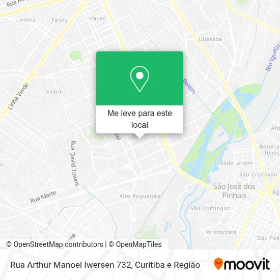 Rua Arthur Manoel Iwersen 732 mapa
