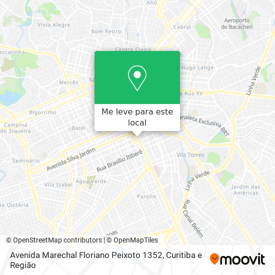 Avenida Marechal Floriano Peixoto 1352 mapa