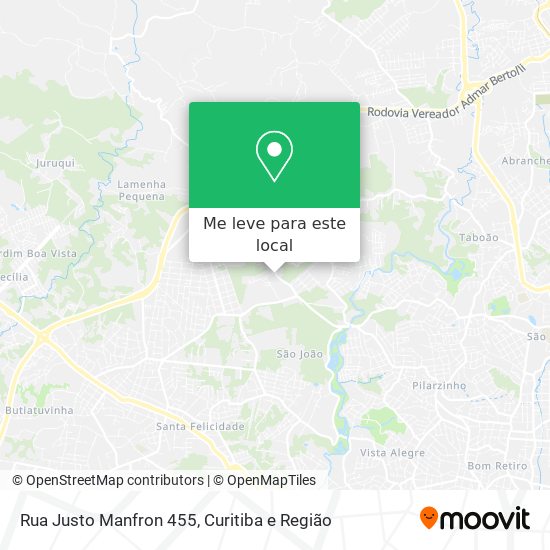 Rua Justo Manfron 455 mapa