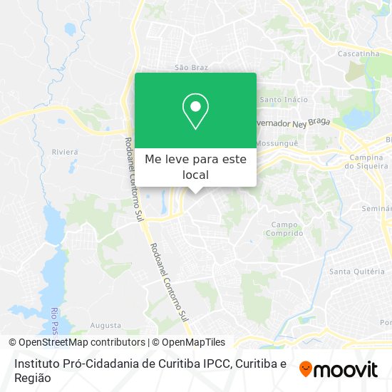 Instituto Pró-Cidadania de Curitiba IPCC mapa