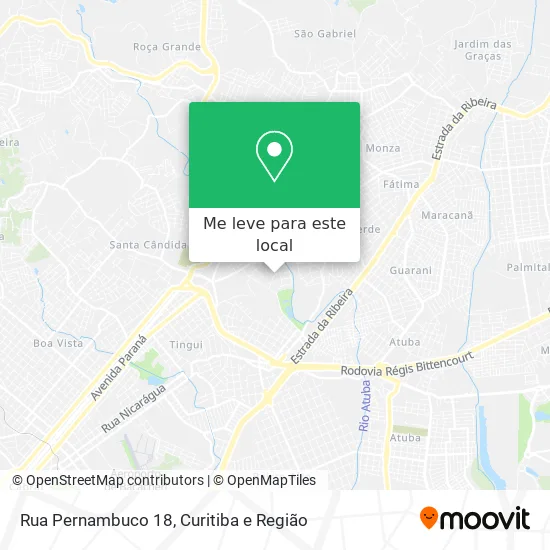 Rua Pernambuco 18 mapa