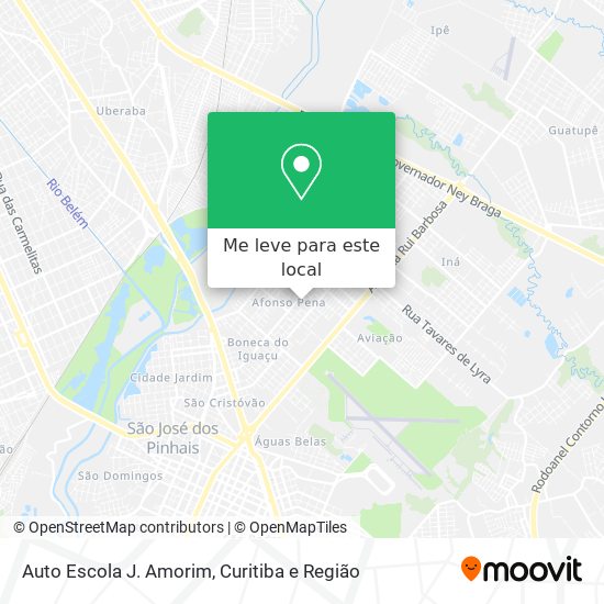 Auto Escola J. Amorim mapa