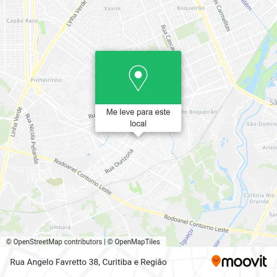 Rua Angelo Favretto 38 mapa
