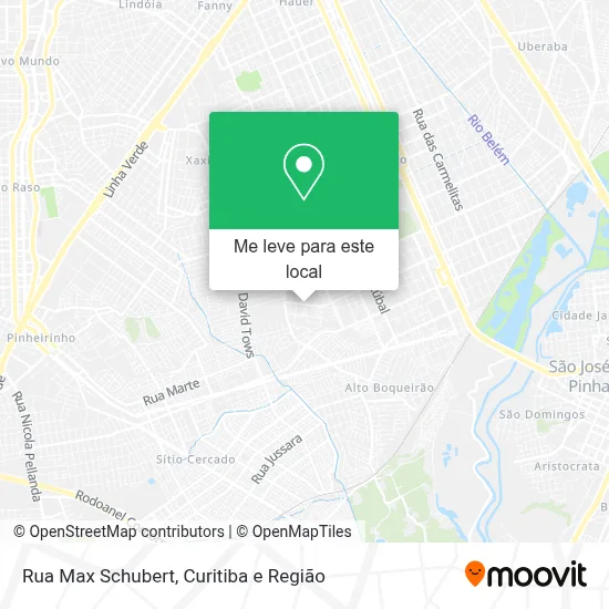 Rua Max Schubert mapa