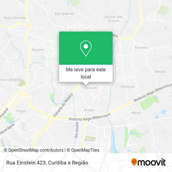 Rua Einstein 423 mapa