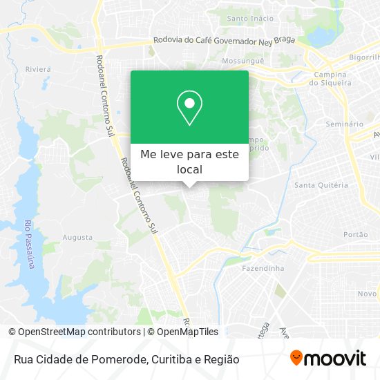 Rua Cidade de Pomerode mapa